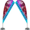 Indoor Value Sail Sign - 9 1/2 feet - Two Sided