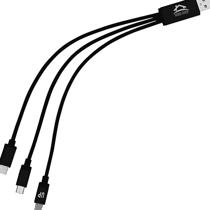 3-in-1 Metallic Charging Cable