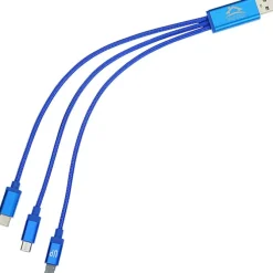 3-in-1 Metallic Charging Cable