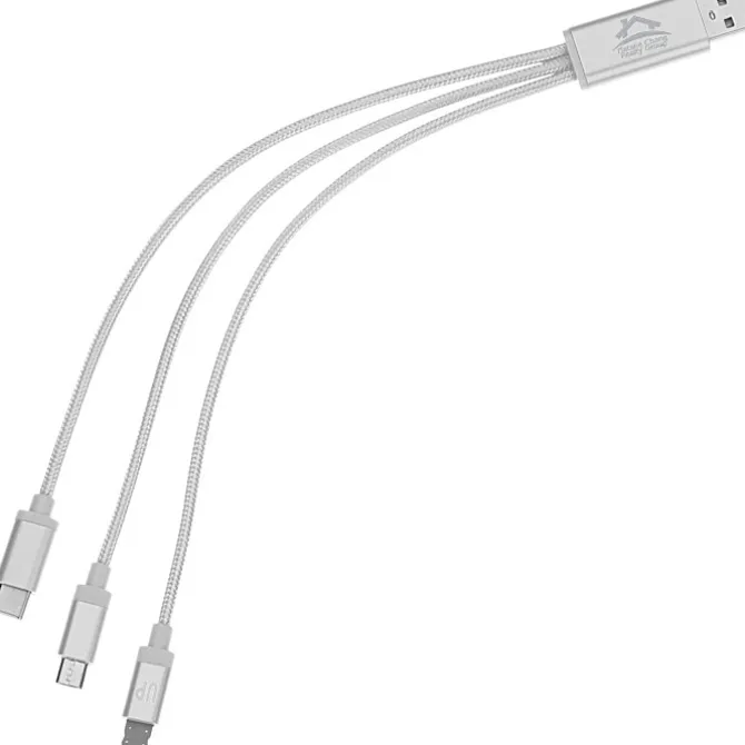 3-in-1 Metallic Charging Cable