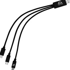 3-in-1 Metallic Charging Cable - 24 hr