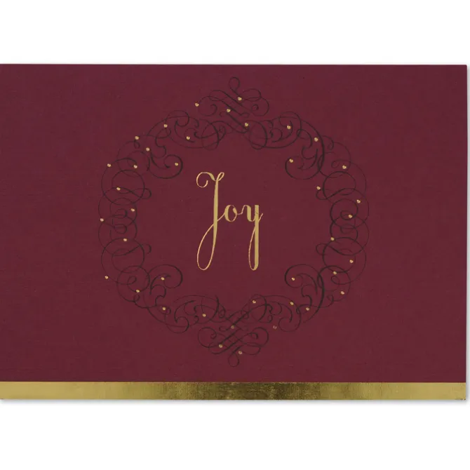 Joy Wreath Greeting Card