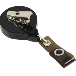 Jumbo Retractable Badge Holder - 40 inches - Round - Opaque - Label