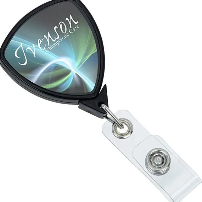 Jumbo Retractable Badge Holder - 24 inches - Shield - Label