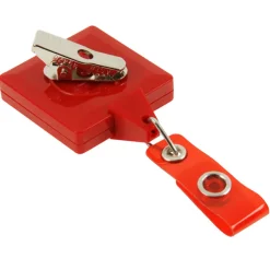 Jumbo Retractable Badge Holder - 40 inches - Square - Opaque - Label