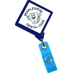 Jumbo Retractable Badge Holder - 40 inches - Diamond - Label
