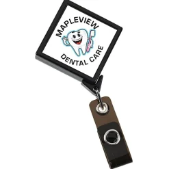Jumbo Retractable Badge Holder - 40 inches - Diamond - Label