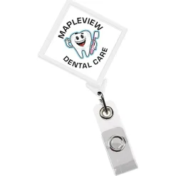 Jumbo Retractable Badge Holder - 40 inches - Diamond - Label