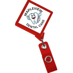 Jumbo Retractable Badge Holder - 40 inches - Diamond - Label