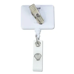 Jumbo Retractable Badge Holder with Antimicrobial Additive - 40 inches Rectangle - Label