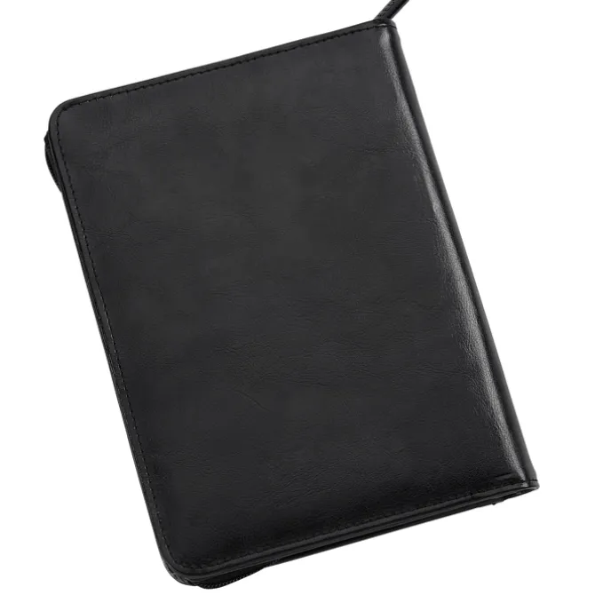 Junior Zippered Portfolio - Leather - 24 hr