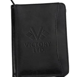 Junior Zippered Portfolio - Leather - 24 hr