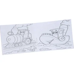 Kid's Coloring Book To-Go Set - Transportation - Full Color - 24 hr