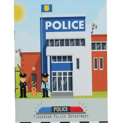 Kid's Reusable Sticker Activity Book - Police Station