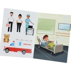Kid's Reusable Sticker Activity Book - Hospital