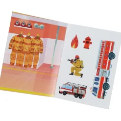 Kid's Reusable Sticker Activity Book - Fire Station