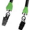 Knit Cotton Lanyard - 3/4 inches - 2 Bulldog Clips - 24 hr