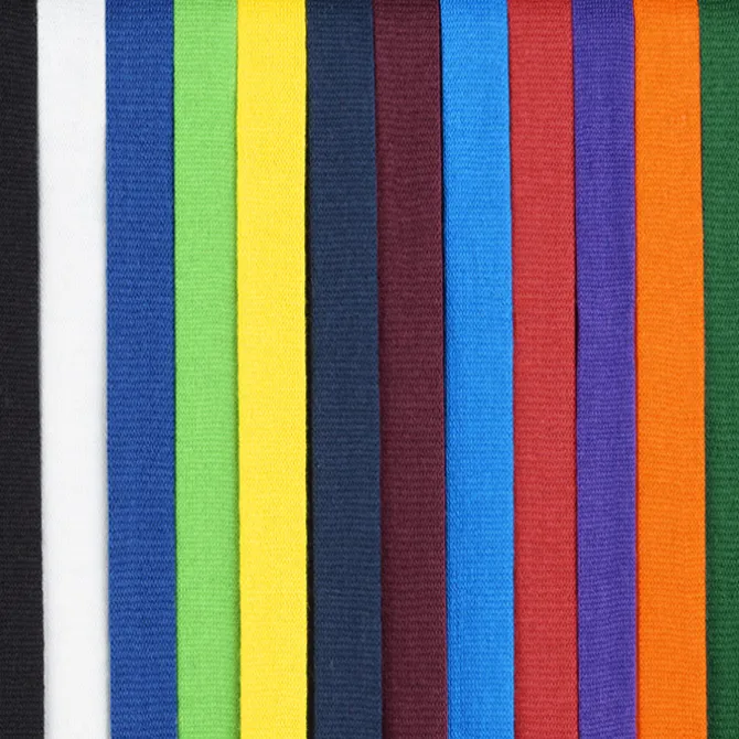 Knit Cotton Lanyard - 3/4 inches - 2 Bulldog Clips - 24 hr