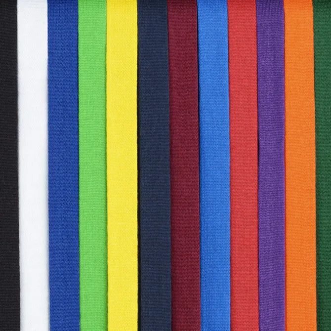Knit Cotton Lanyard - 3/4 inches - 2 Swivel Hooks