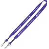 Knit Cotton Lanyard - 3/4 inches - 2 Swivel Hooks - 24 hr