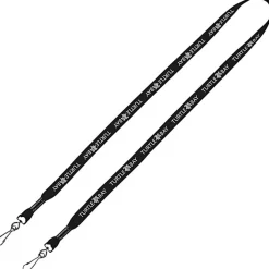 Knit Cotton Lanyard - 5/8 inches - 2 Swivel Hooks