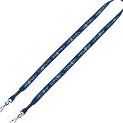 Knit Cotton Lanyard - 5/8 inches - 2 Swivel Hooks - 24 hr