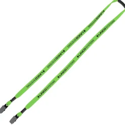 Knit Cotton Lanyard with Neck Clasp - 5/8 inches - 2 Bulldog Clips