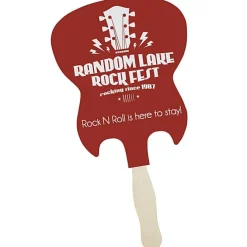 Kraft Back Hand Fan - Guitar