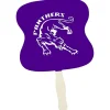 Kraft Back Hand Fan - Hourglass
