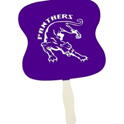 Kraft Back Hand Fan - Hourglass