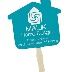 Kraft Back Hand Fan - House