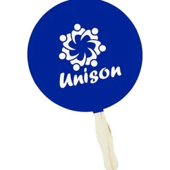 Kraft Back Hand Fan - 8 inches Round