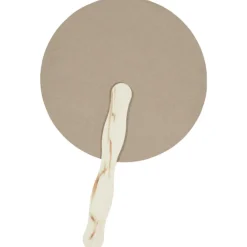 Kraft Back Hand Fan - 8 inches Round