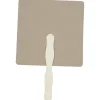 Kraft Back Hand Fan - 8 inches Square