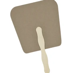 Kraft Back Hand Fan - Tapered Square
