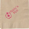 Kraft Beverage Napkin - 1-ply - Low Qty