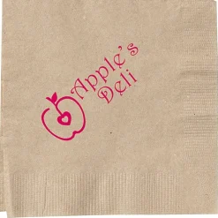 Kraft Beverage Napkin - 1-ply - Low Qty