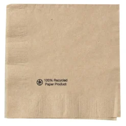 Kraft Beverage Napkin - 1-ply - Low Qty