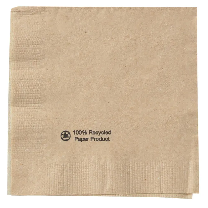 Kraft Beverage Napkin - 1-ply - Low Qty