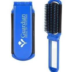 Kwik-Fix Folding Brush & Mirror