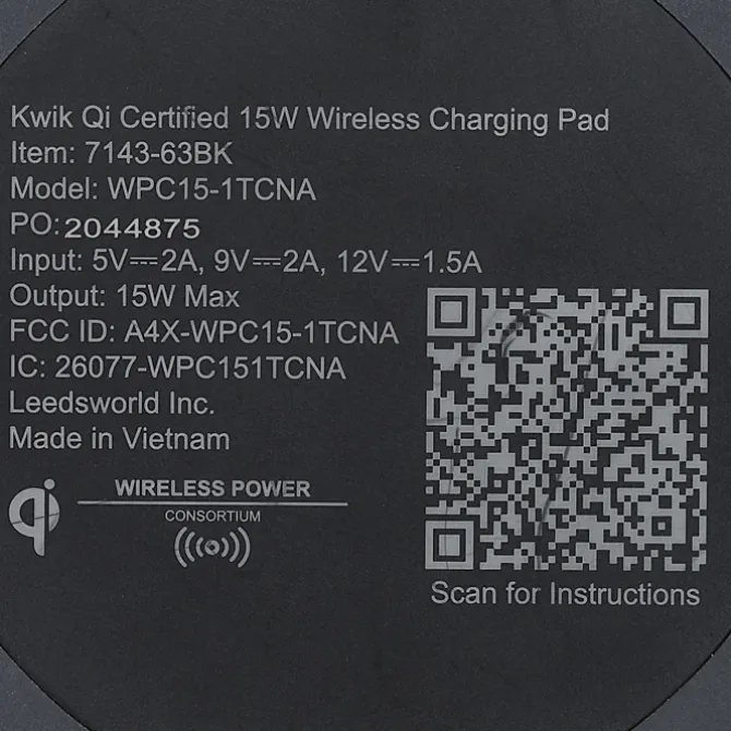 Kwik Qi Wireless Charging Pad