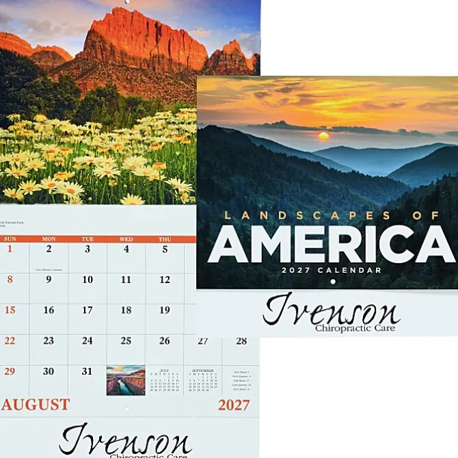 Landscapes of America Calendar - Stapled