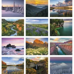 Landscapes of America Calendar - Stapled
