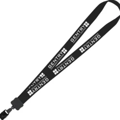 Lanyard - 7/8 inches - 32 inches - Large Metal Bulldog Clip