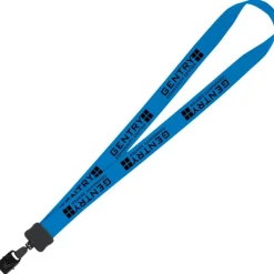 Lanyard - 7/8 inches - 32 inches - Large Metal Bulldog Clip