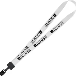 Lanyard - 7/8 inches - 32 inches - Large Metal Bulldog Clip