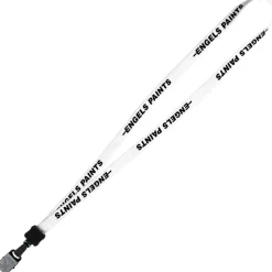Lanyard - 5/8 inches - 32 inches - Large Metal Bulldog Clip - 24 hr