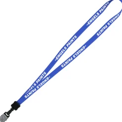 Lanyard - 5/8 inches - 32 inches - Large Metal Bulldog Clip - 24 hr