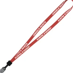 Lanyard - 5/8 inches - 34 inches - Large Metal Bulldog Clip - 24 hr