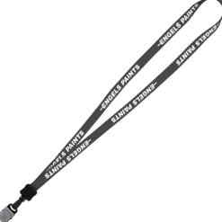 Lanyard - 5/8 inches - 34 inches - Large Metal Bulldog Clip - 24 hr